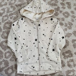 Girls Sherpa Lined Hoodie - size 6/7 - Old Navy